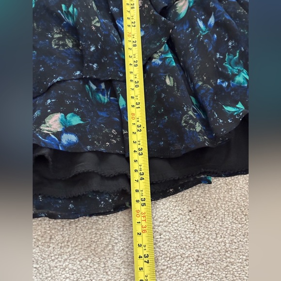 Anthropologie Ruched Floral Mini Dress - Picture 11 of 13